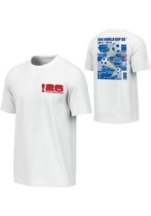 FIFA Philadelphia White Elevated Capsule Host City Poster Short Sleeve T Shirt