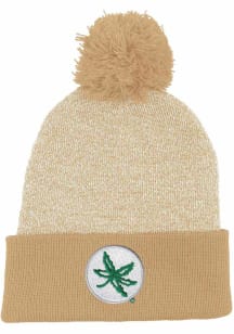 LogoFit Ohio State Buckeyes White Rooney Womens Knit Hat