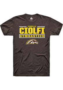 Isabella Ciolfi Western Michigan Broncos Brown NIL Stacked Box Short Sleeve Player T Shirt