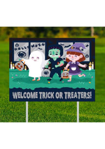 Penn State Nittany Lions Trick or Treaters Yard Sign - Navy Blue