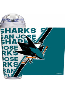 San Jose Sharks 24oz Tumbler - Black