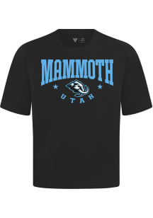 Levelwear Utah Mammoth Black Signature Knit Archway Short Sleeve Fashion T Shirt