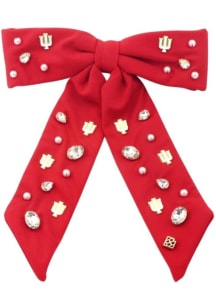 Indiana Hoosiers Beaded Logo Womens Hair Scrunchie