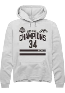 Owen Michaels Western Michigan Broncos Mens White NIL 2025 National Champions Shirzee Player Hood