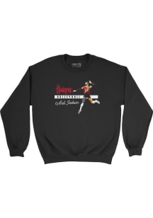 Andi Jackson Nebraska Cornhuskers Mens Black Illustrated Crew Player Crew