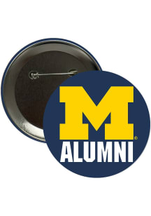 Michigan Wolverines 3" Alumni Button - Navy Blue