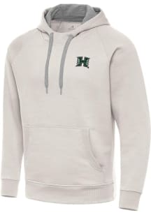Antigua Hawaii Warriors Mens White Victory Long Sleeve Hoodie