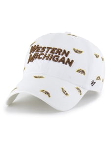 47 Western Michigan Broncos White Confetti Clean Up Womens Adjustable Hat