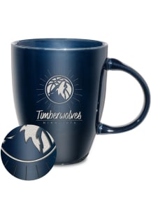 Minnesota Timberwolves Sunburst Ceramic Lustre Ceramic Mug - Blue