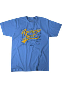 Milwaukee Brewers Light Blue BreakingT Average Joes Short Sleeve Fashion Player T Shirt