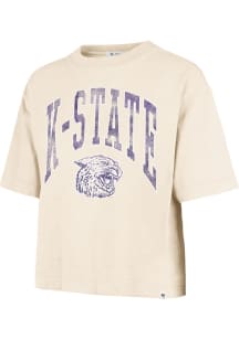 47 K-State Wildcats Womens White Mindi Short Sleeve T-Shirt
