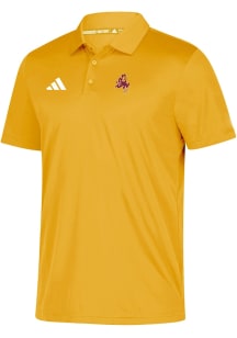 Adidas Arizona State Sun Devils Mens Gold Sparky Grind Short Sleeve Polo