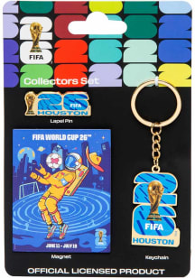 FIFA Houston 2026 World Cup 3pk City Set Keychain - Gold