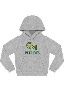 George Mason University Toddler Grey No 1 Long Sleeve Hooded Sweatshirt