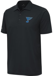Antigua St Louis Blues Mens Grey Tribute Short Sleeve Polo