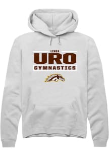 Linda Uro Western Michigan Broncos Mens White NIL Stacked Box Player Hood