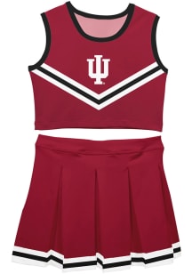 Vive La Fete Indiana Hoosiers Girls Crimson 2 Piece Set Cheer