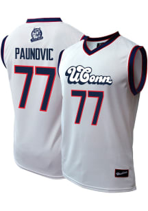 Uros Paunovic  Genuine Collective UConn Huskies White NIL Jersey