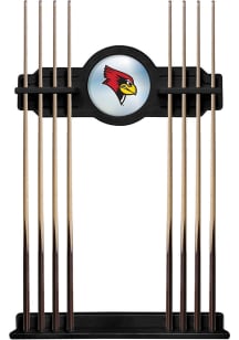 Illinois State Redbirds Solid Wood Cue Rack Pool Table