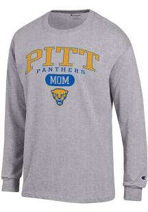 Champion Pitt Panthers Grey Pill Box Mom Jersey Long Sleeve T Shirt