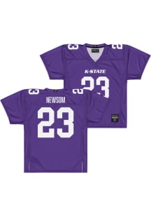 Asa Newsom   K-State Wildcats Purple NIL Purple Football Jersey