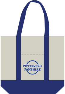 Pitt Panthers White Mini Canvas Tote