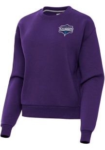 Antigua Greensboro Swarm Womens Purple Victory Crew Sweatshirt