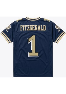 Mitchell and Ness Pitt Panthers Navy Blue 2003 Larry Fitzgerald Authentic Tackle Twill Football Je..