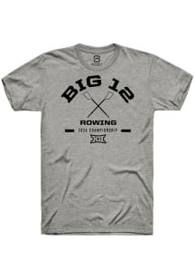 Summit Sportswear Big 12 Grey 2026 Rowing Championship Short Sleeve T Shirt
