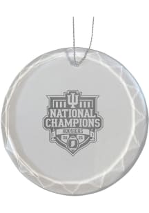 The Memory Company Indiana Hoosiers White 2025 College Football Champions Etched Souvenir Ornament