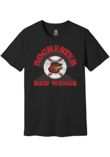 Summit Sportswear Rochester Red Wings Black Soft Arch Short Sleeve T Shirt