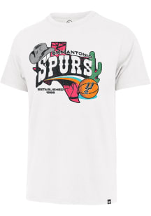 47 San Antonio Spurs White Regional Franklin Short Sleeve Fashion T Shirt