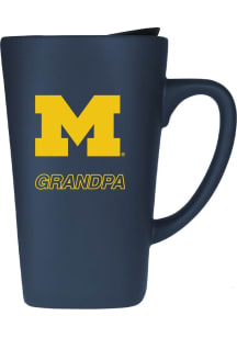 Michigan Wolverines 16oz Grandpa Soft Touch Ceramic Mug - Navy Blue