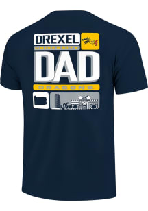 Drexel Dragons Blue Tiles Dad Short Sleeve T Shirt