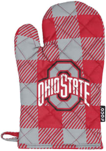 Ohio State Buckeyes Buffalo Plaid BBQ Grill Mitt