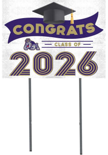 James Madison Dukes KH Sports Fan Class of 2026 Yard Sign - Purple