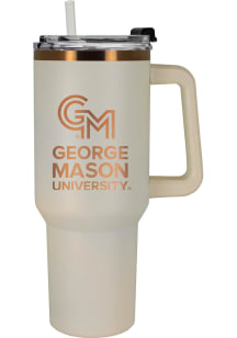 George Mason University 40oz Cream + Copper Stainless Steel Tumbler - Green