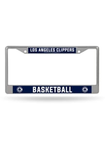 Los Angeles Clippers Blue Chrome License Plate Frame - Silver