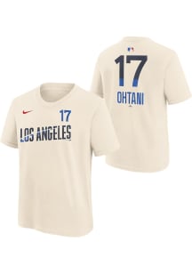 Shohei Ohtani Los Angeles Dodgers Youth White City Connect NN Player Tee