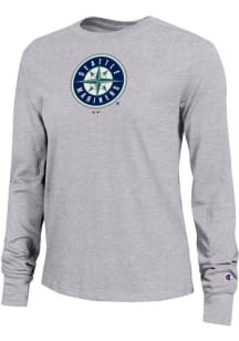 Champion Seattle Mariners Womens Grey Core LS Tee