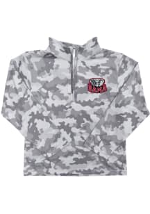Vive La Fete Alabama Crimson Tide Toddler Grey Camo Long Sleeve Qtr Zip