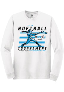 Summit Sportswear Big Ten White 2026 Softball Tournament Long Sleeve T Shirt