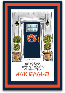 Auburn Tigers As For Me Garden Flag - Navy Blue