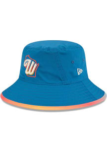 New Era Milwaukee Brewers Blue City Connect Stretch Mens Bucket Hat