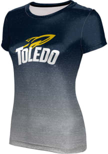 ProSphere Toledo Rockets Womens Navy Blue Ombre Short Sleeve T-Shirt