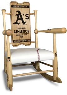 Oakland Athletics Memories and Dreams Baseball Bat Rockers