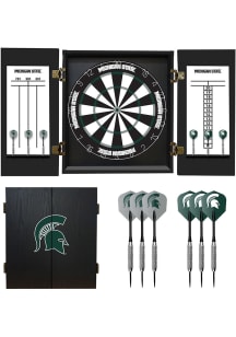 Michigan State Spartans Set Dart Board Cabinet