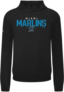 Levelwear Miami Marlins Black Mandate Carve Long Sleeve T Shirt