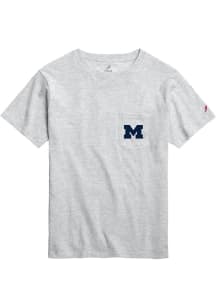 Michigan Wolverines White All American Football Front Back Short Sleeve T Shirt