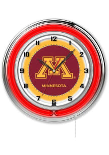 Minnesota Golden Gophers 19in Neon Wall Clock